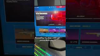 Revealing my shop until I get primordium day 15 #valorant #valorantlive #valorantshop