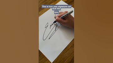 This is how your signature can look like, Eric #shorts