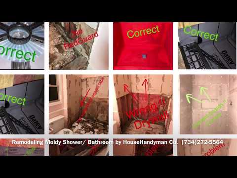 Remodeling Moldy Bathroom / Shower by HouseHandyman Co. ( Wrong & Correct) thumbnail