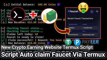 Nuyul Crypto USD Earning Website Script - Auto Claim Faucet Via Termux 2025 Auto Bypass Captacha💯