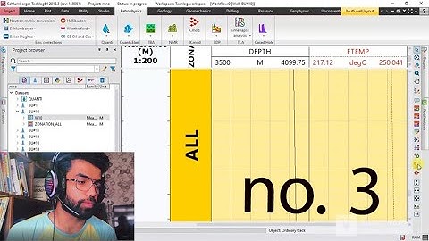 Techlog | uploading well tops file & Calculating temperature curve