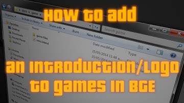 How to add an intro before a game in BGE
