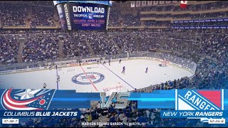 2022 NHL Season Columbus Blue Jackets Vs New York Rangers NHL 23 Simulation