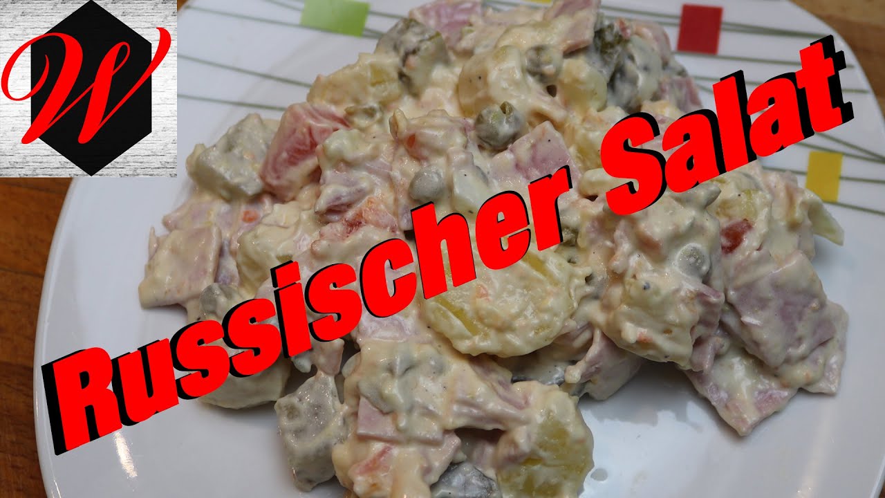 Russischer Salat einfach und schnell // 4K Video // - YouTube