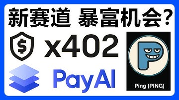 别再错过 X402协议！连币安钱包都在支持！新支付标准来了！PING PAYAI #617