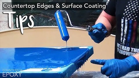 HOW TO - Epoxy TIPS & TRICKS - Countertop Epoxy -  Epoxy Ocean Look - Dirty Pour Epoxy
