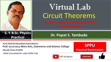 Circuit Theorems | Virtual Lab | Thevenin, Norton and Maximum Power Transfer Theorem | SYBSc Physics