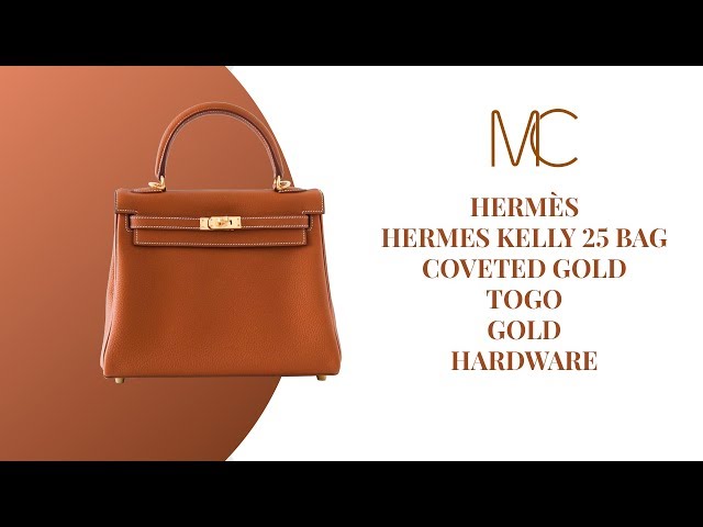Hermès Kelly 25 Gold on Gold Togo