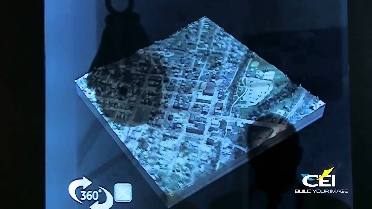 CEI Interactive Transparent Display