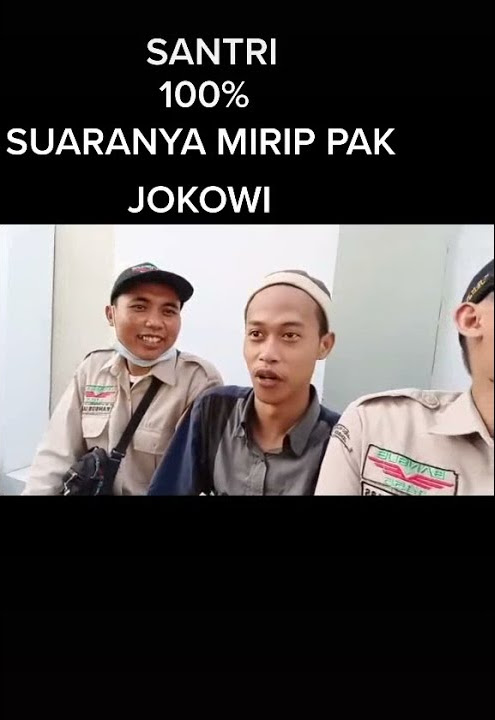 story wa terbaru || santri 100% suaranya mirip Pak Jokowi