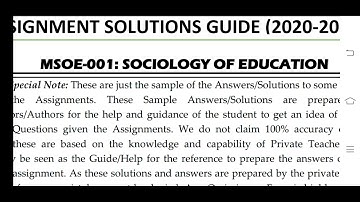 MSOE 001 IGNOU SOLVED ASSIGNMENT 2020-21