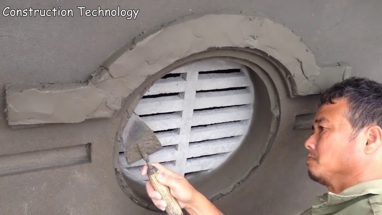 Amazing Techniques Construction Rendering Sand And Cement For Window ...