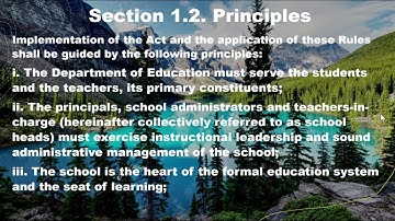 NQESH /Principals Test REVIEW,    RA 9155  " THE GOVERNANCE OF BASIC EDUCATION ACT OF 2001."