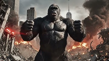 King Kong vs Giant Python 🔥 Epic City Battle | AI Cinematic Movie #KingKong#MonsterFight#AIshortfilm