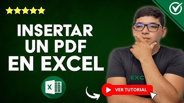 ¿Cómo INSERTAR un PDF en Excel? - 📄​ Conoce el paso a paso para Insertar Archivos PDF 📄​