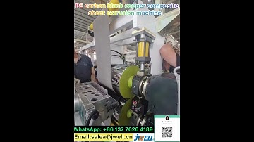PE carbon black copper composite sheet extrusion machine------0086 137 7626 4189