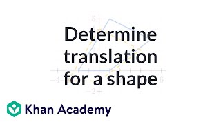 Determining a translation for a shape