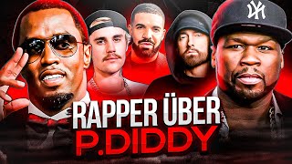 Celebrity RAPPERS ABOUT DIDDY (EMINEM, DRAKE, JUSTIN BIEBER, 50 CENT) Wealth