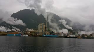 Howe Sound Pulp and Paper viewed from the water