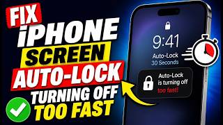 How to Fix iPhone Screen Auto Turning Off | Change iPhone Auto Lock  Time screenshot 4