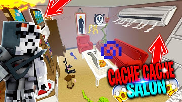 CACHE CACHE SUR MINECRAFT MAP SALON GÉANT ! MAISON GÉANTE  PS4 FR