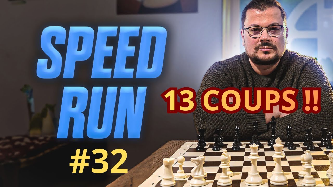 Encore la réfutation du pion e5 en moins de 13 coups grâce au gambit du R..