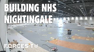 TIMELAPSE: Watch London's ExCel Centre As It's Transformed Into A Hospital | Forces TV