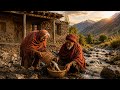 An elderly couple spends a peaceful day fishing by the river enjoying nature and each others company