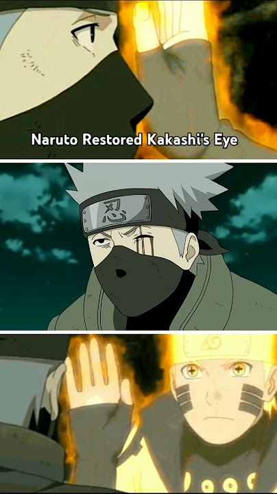 Naruto Restored Kakashi's Eye... #naruto #narutoshippuden #anime #edit #youtubeshorts #trending