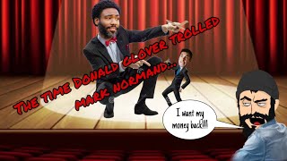 Donald Glover’s terrible viral marketing campaign (trolling Mark Normand)