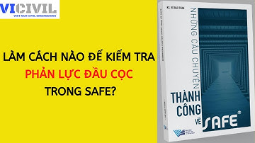 LÀM THẾ NÀO ĐỂ KIỂM TRA PHẢN LỰC ĐẦU CỌC TRONG SAFE? - CLIP 24