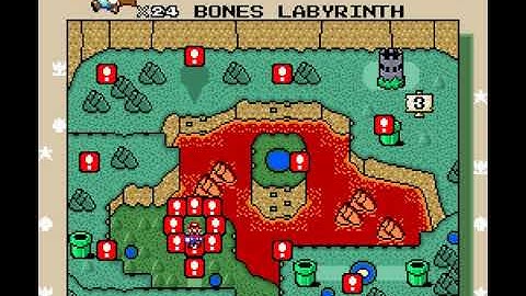 [SMW Hack - The Second Reality Project Reloaded] 3-1:Bones Labyrinth