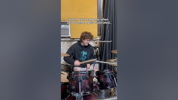 Watch What Happens When This Drummer Gets Frustrated… #indie #indieband #band #bandmemes #funny