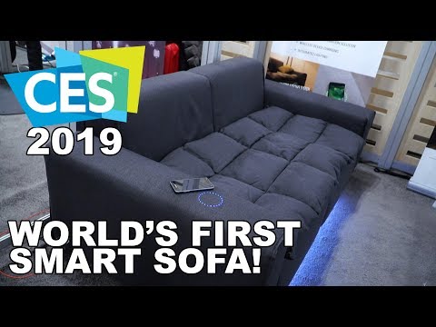 World's First Smart Sofa! Miliboo at CES 2019