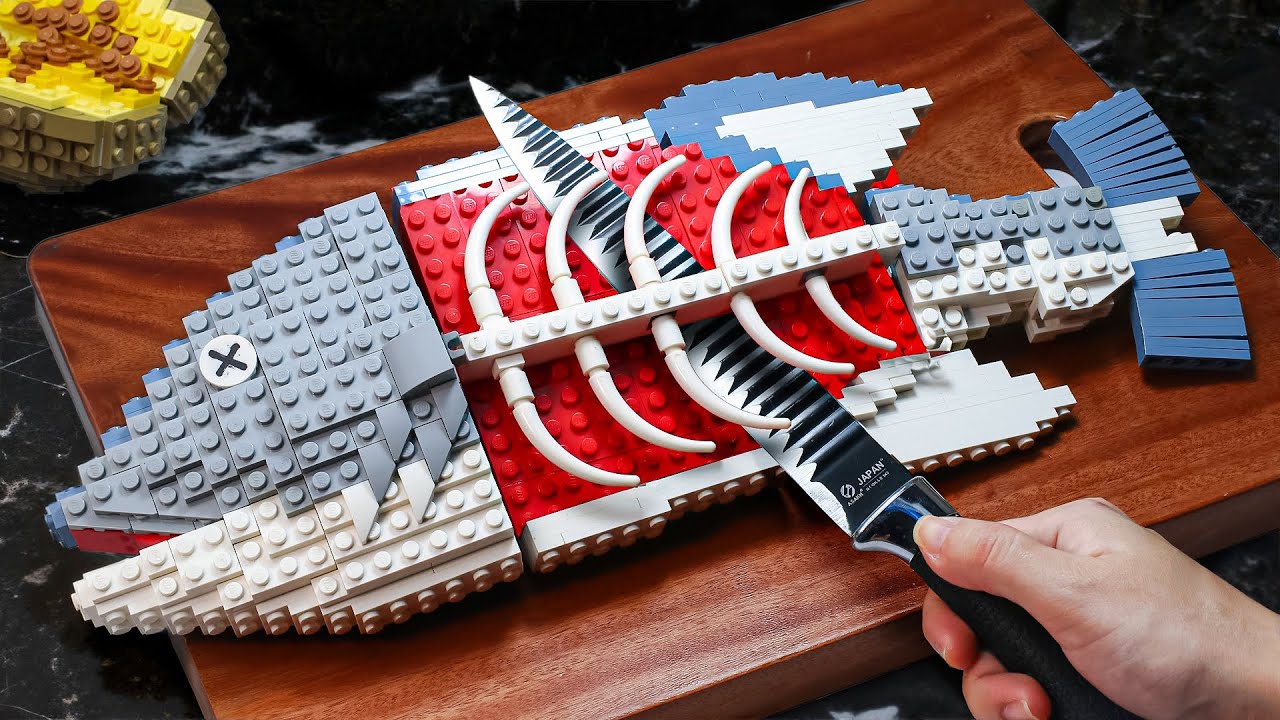 The Most EXPENSIVE Fantas tish Fish 'n' Chip Recipe Challenge IRL! Super Crispy LEGO Cooking ASMR