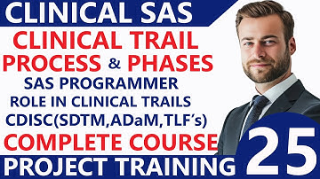 CDISC SDTM ADaM Online Training👍SAS Clinical Projects Training👌Clinical SAS Training by Experts - 25
