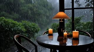 Relaxing Rain for Perfect Sleep - Fall Asleep Fast Heavy Rain & Majestic Thunder on Farmhouse