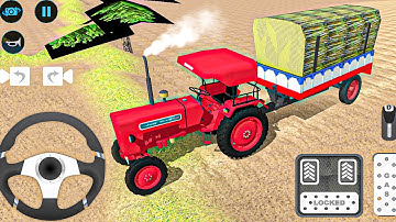 Indian farming tractor games - Offroad New Modern Trolley Simulator - Android IOs Gameplay