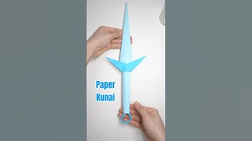 Easy Paper Kunai (Minato) Tutorial ✂️ – Cool Origami Ninja Weapon! #origami #paperkunai #naruto