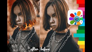 HOW TO MAKE HALLOWEEN POSTER | Halloween photo manipulation screenshot 4