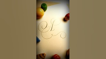 Mastering the A Letter in CALLIGRAPHY Made Easy! #calligraphy #moderncalligraphy#shorts