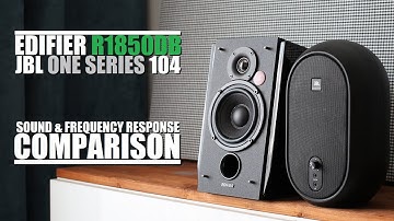 JBL One Series 104 vs Edifier R1850DB  ||  Sound & Frequency Response Comparison