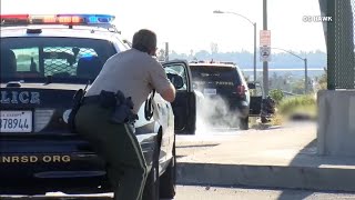 A california highway patrol officer was killed and two others were
injured in shootout on freeway riverside. the gunman died at scene
after being ...