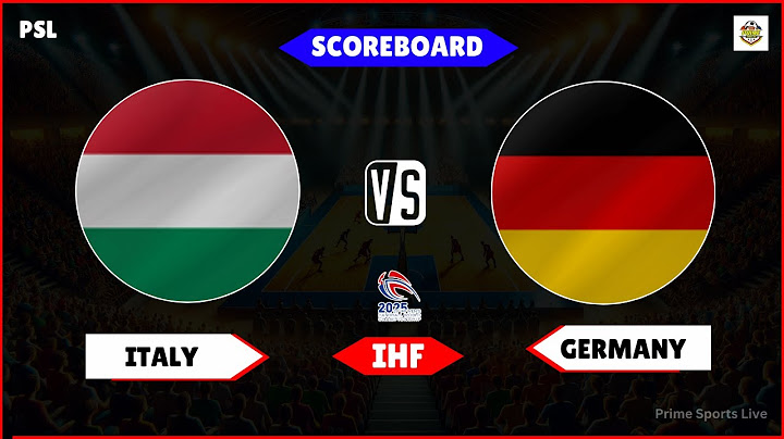 Deutschland Italien | Handball wm 2025 | Germany vs Italy Live Score Updates today