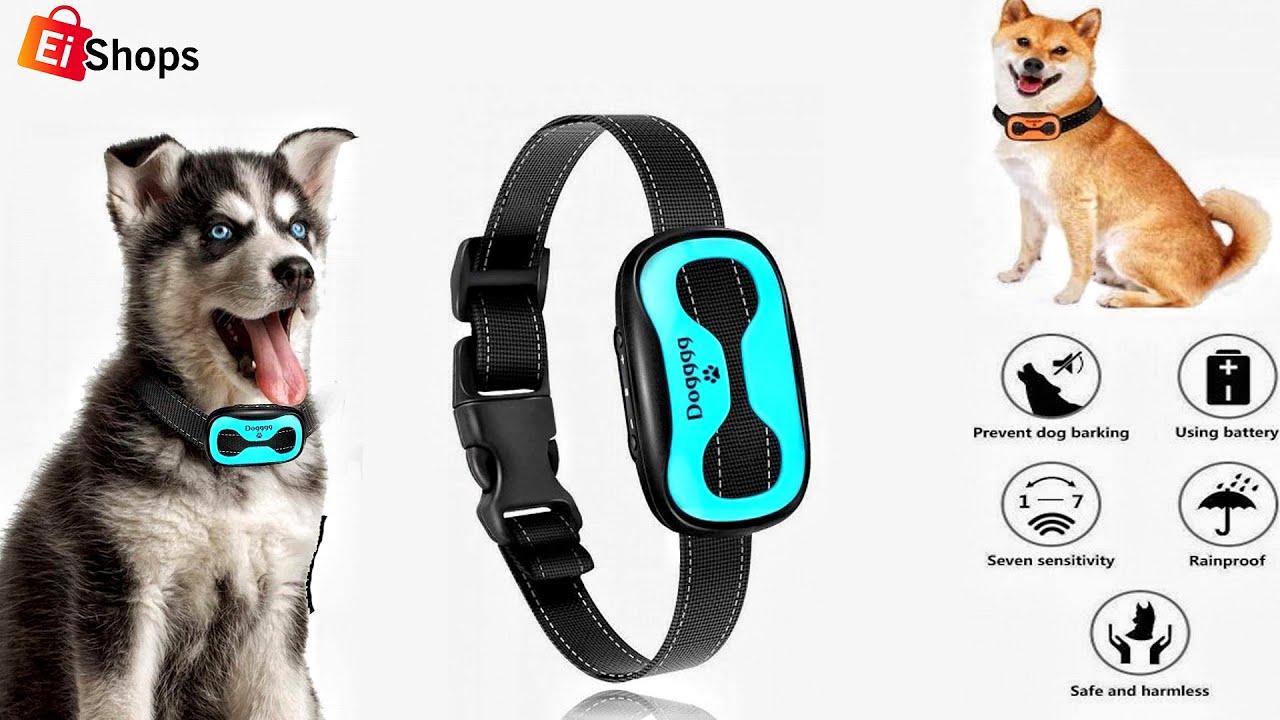 Bark Collar Humanely Stops Barking with Sound and Vibration on