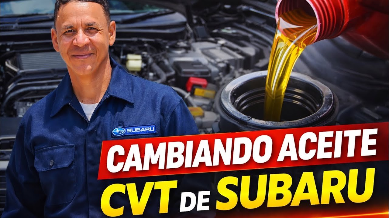 Cómo cambiar el aceite CVT TR580 a un Subaru Legacy 2018 paso a paso 