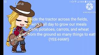 Luna Sings The Farmers Song By The Bubble Guppies Gacha Club