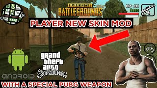 PlayerUnknown's Battlegrounds Game Skin+Weapon Mod Download In Gta San Andreas For Android In 15 MB