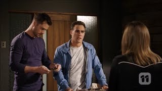 Piper, Mark, Aaron scene ep 7951