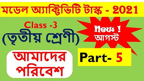 class 3 Model activity task science part 5 / class 3 model activity task amader paribesh part 5